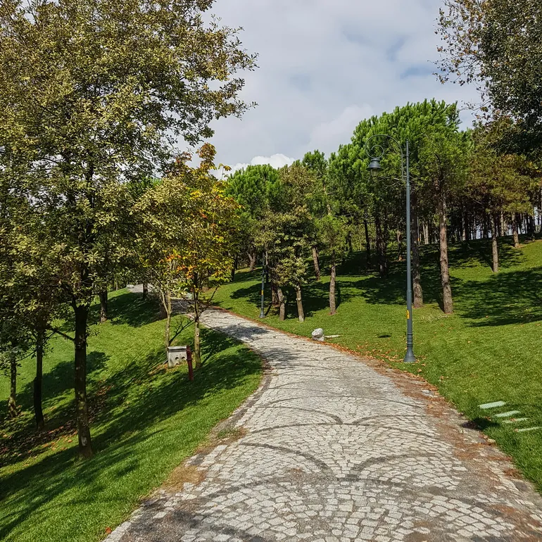 Staza kroz park na brdu Čamlidža