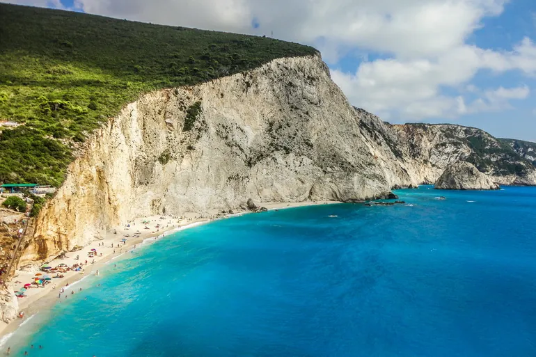 Porto Katsiki sa rta iznad plaže