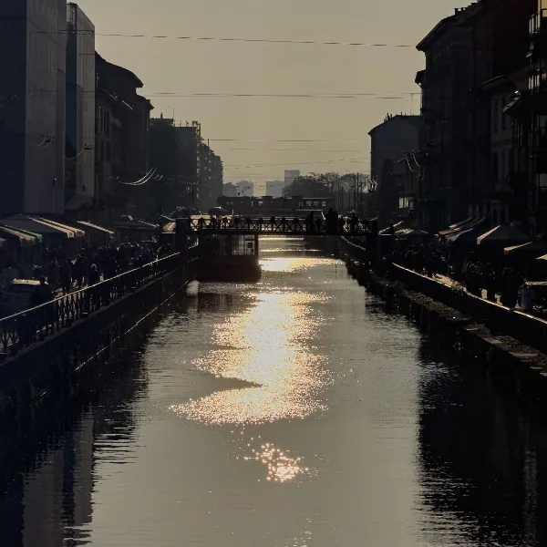Kanali Navigli u zalazak sunca