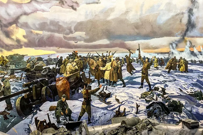 Diorama zimske bitke u Muzeju pobede