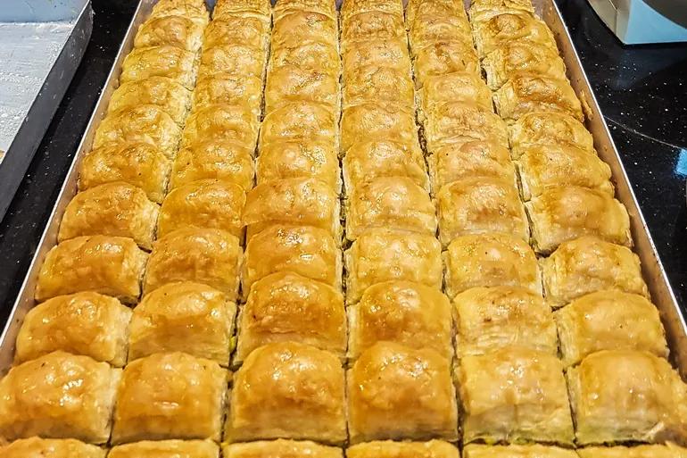Baklave u poslastičarnici u Fetijama