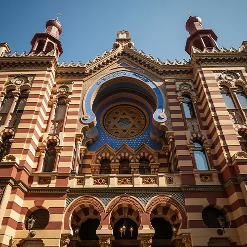 Šarena fasada sinagoge Jubilee u Pragu