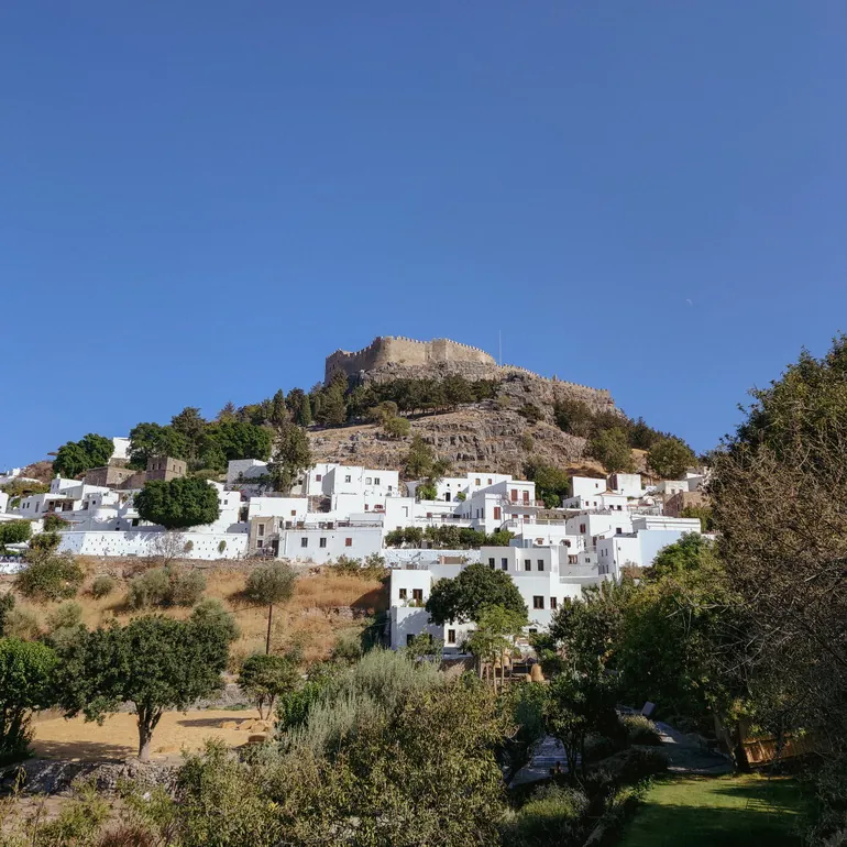 Lindos sa Akropoljem na brdu
