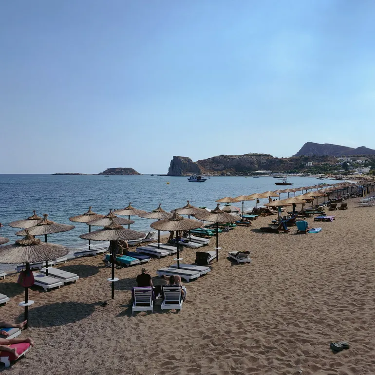Plaža na istočnoj obali Rodosa