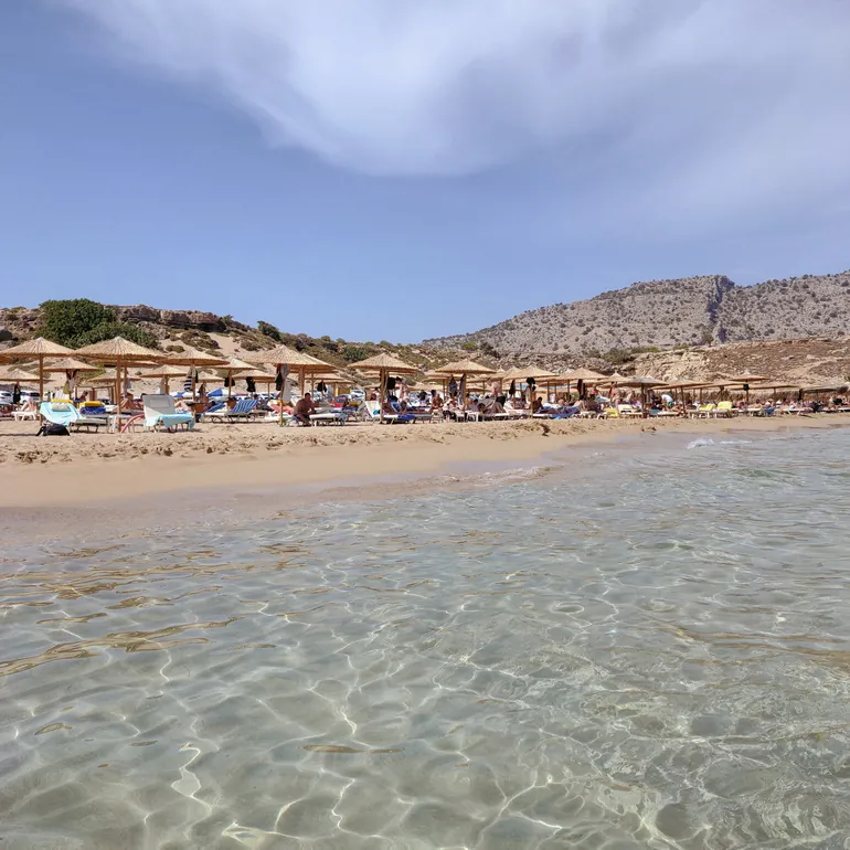 Plaža na istočnoj obali Rodosa