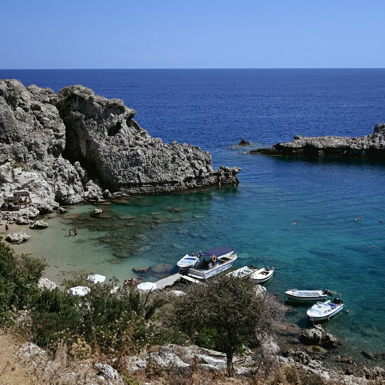 Plaža na istočnoj obali Rodosa
