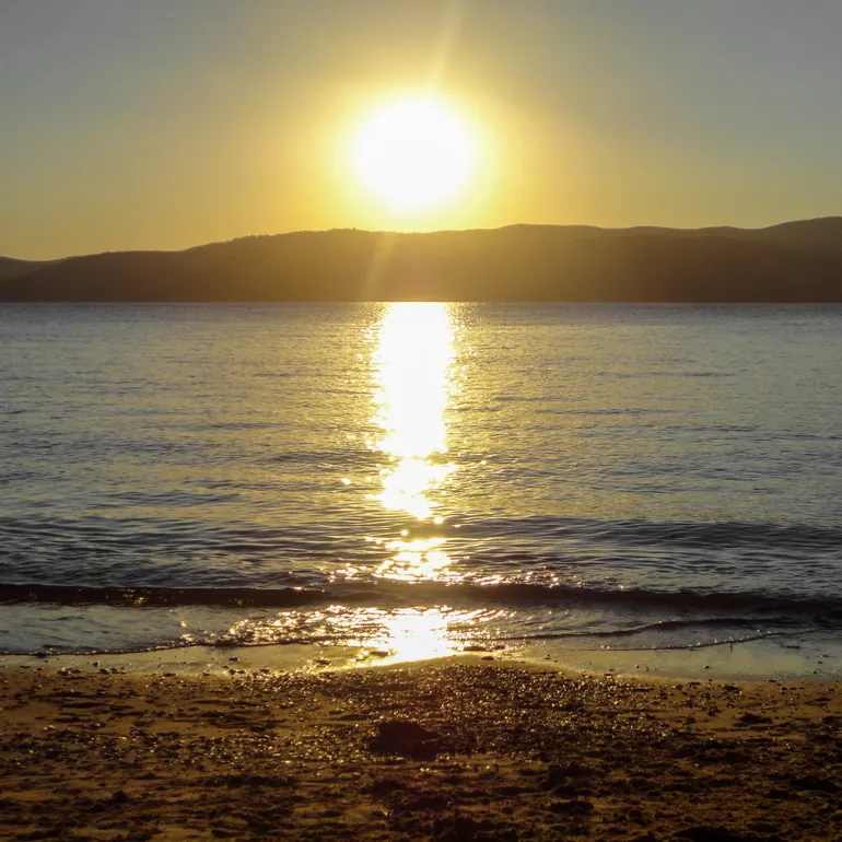Zalazak sunca na plaži Agia Eleni